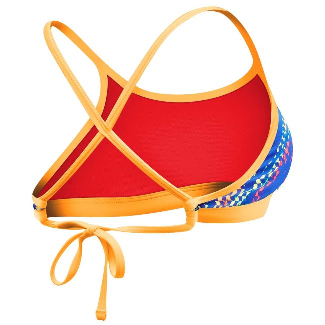 TYR - bustiera - Sassari Tieback Top - albastru galben