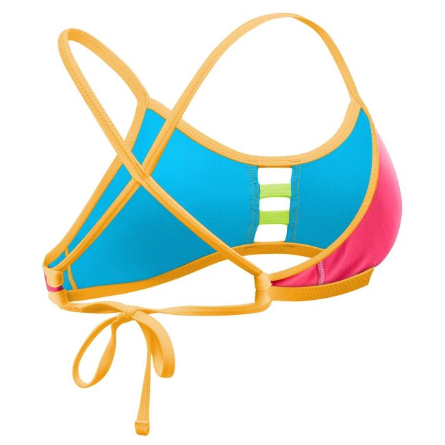 TYR Solid Pacific Tieback Top roz-portocaliu