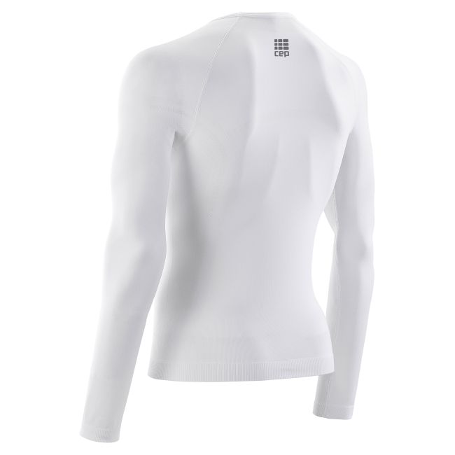 CEP - Tricou de compresie cu maneci lungi, Ultralight - alb