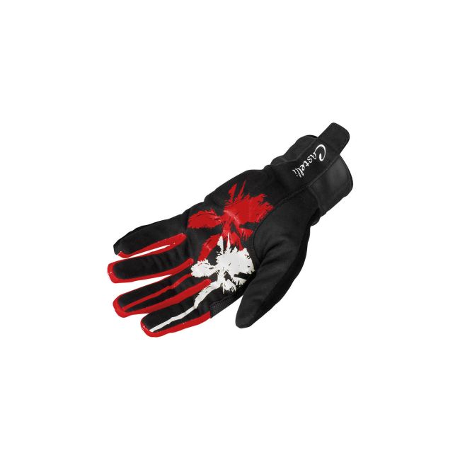 Castelli manusi iarna dama Cromo negru-rosu