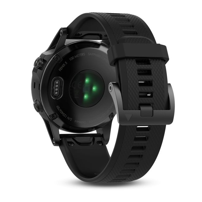 Garmin Fenix 5 Sapphire Black cu curea neagra