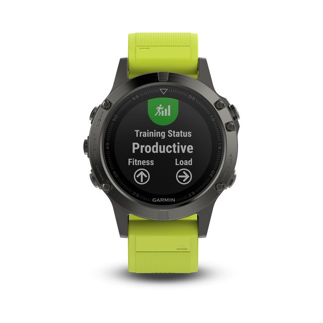 Garmin Fenix 5 Slate grey cu curea galbena