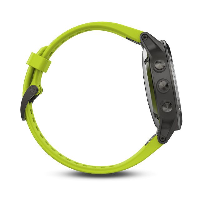 Garmin Fenix 5 Slate grey cu curea galbena
