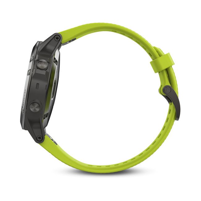 Garmin Fenix 5 Slate grey cu curea galbena