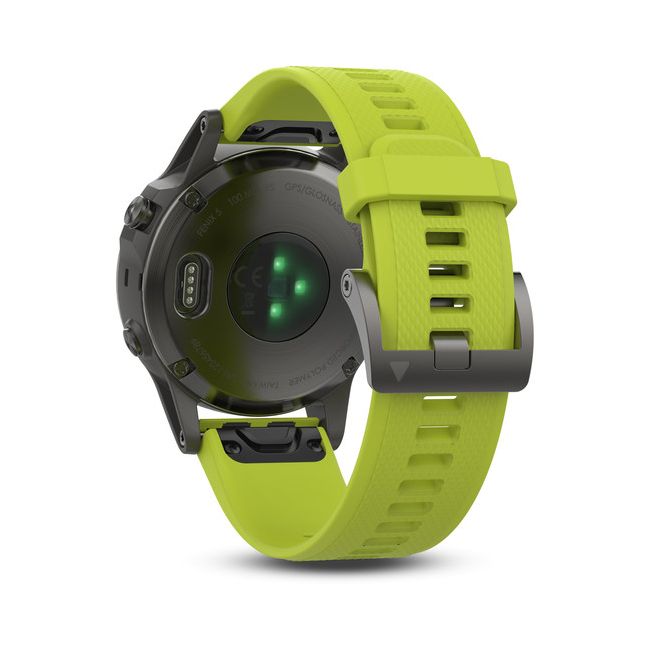 Garmin Fenix 5 Slate grey cu curea galbena