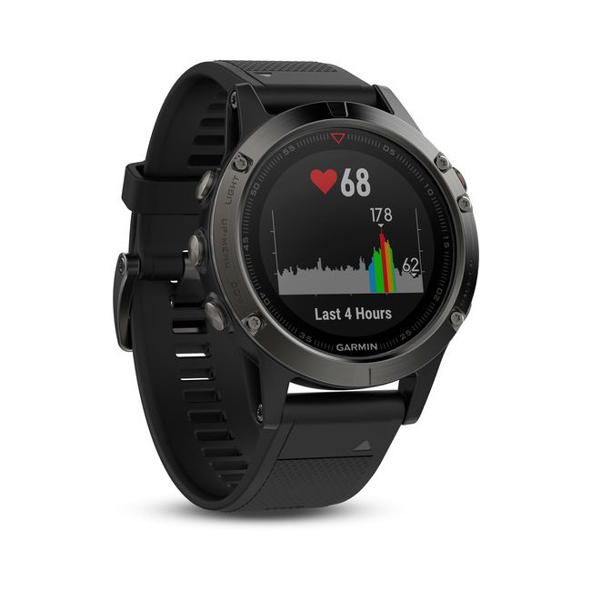 Garmin Fenix 5 Slate grey cu curea neagra pachet performer