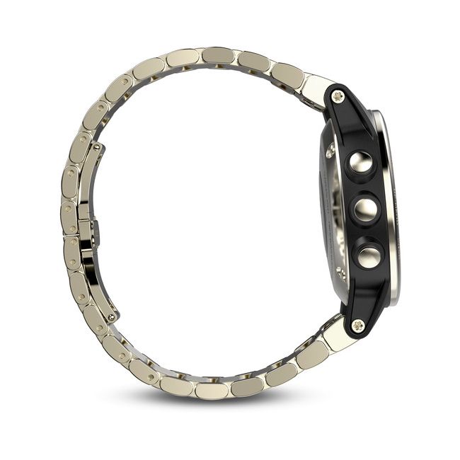 Garmin Fenix 5S Sapphire Champagne cu curea metalica