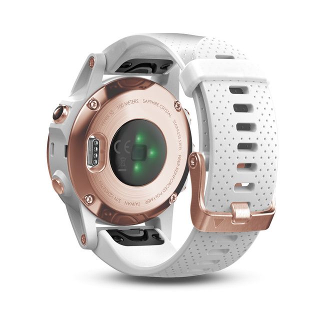 Garmin Fenix 5S Sapphire Rose Gold cu curea alba