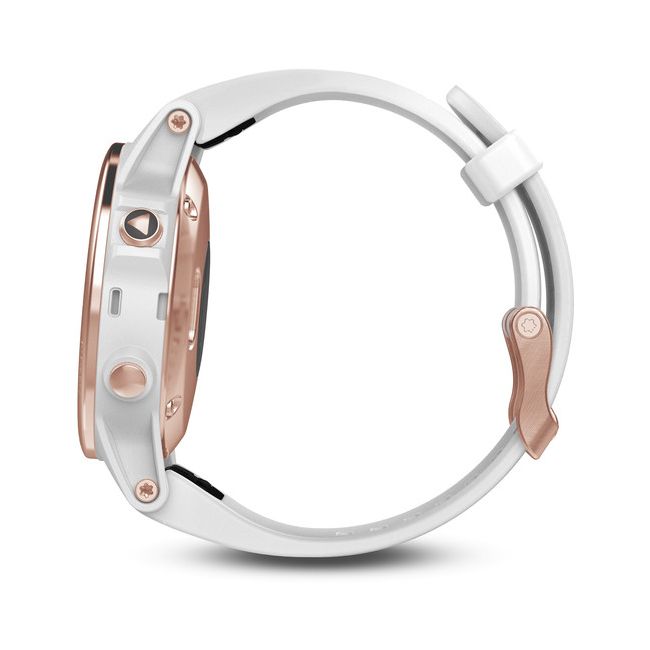 Garmin Fenix 5S Sapphire Rose Gold cu curea alba