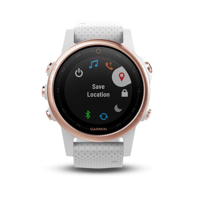 Garmin Fenix 5S Sapphire Rose Gold cu curea alba