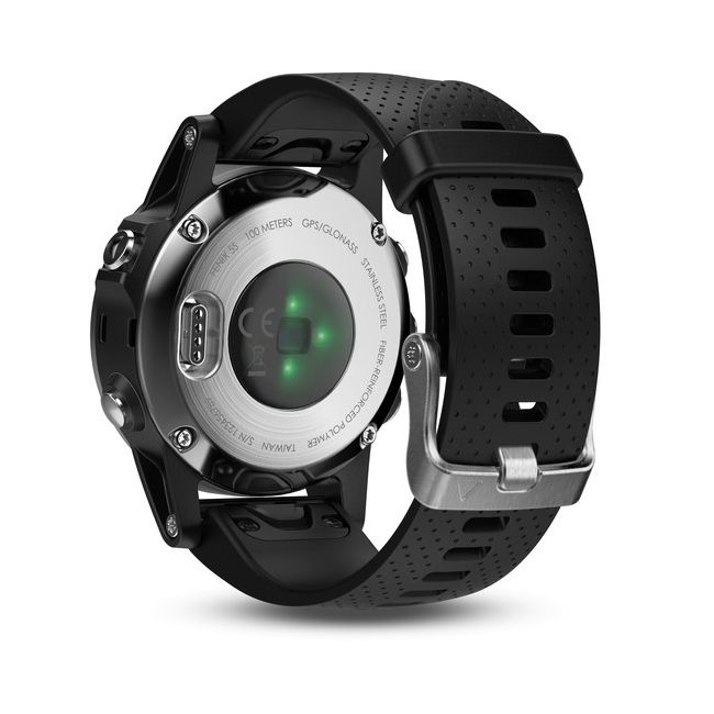 Garmin Fenix 5S Sapphire Slate Grey cu curea neagra