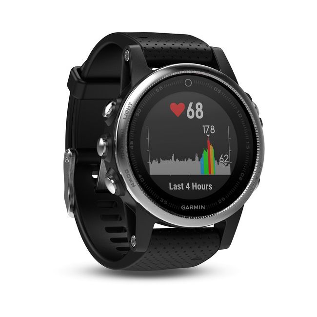 Garmin Fenix 5S Sapphire Slate Grey cu curea neagra