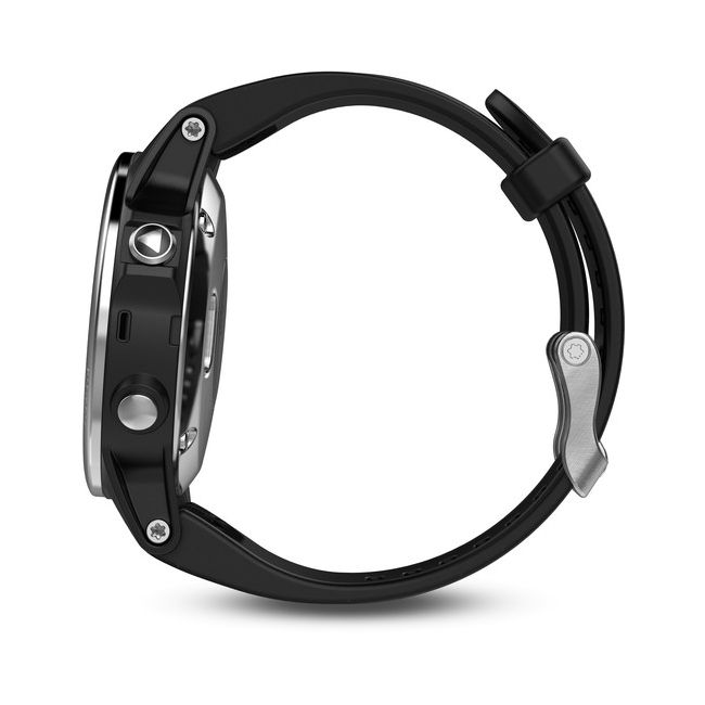 Garmin Fenix 5S Sapphire Slate Grey cu curea neagra