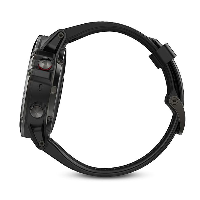 Garmin Fenix 5X Slate Grey Sapphire cu curea neagra