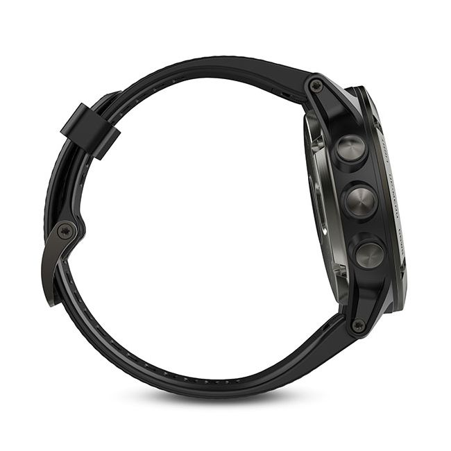 Garmin Fenix 5X Slate Grey Sapphire cu curea neagra