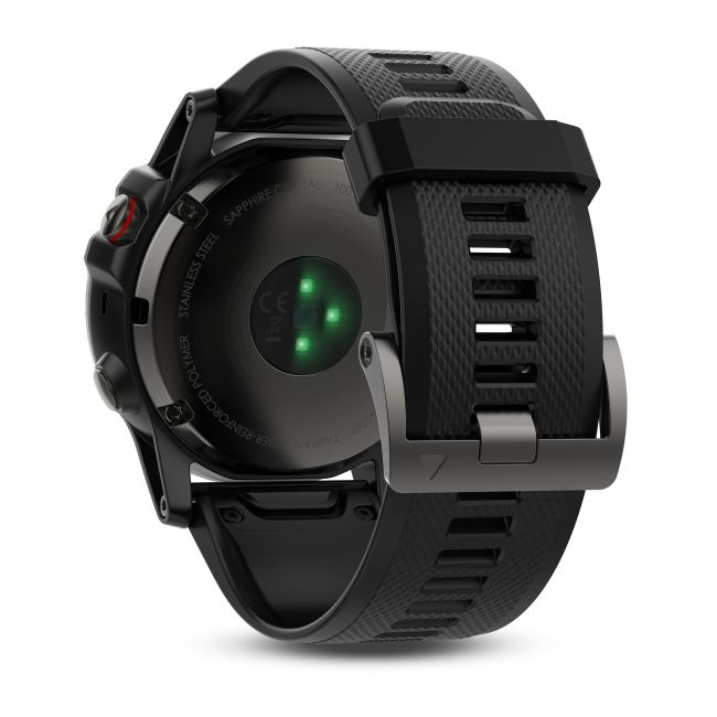 Garmin Fenix 5X Slate Grey Sapphire cu curea neagra
