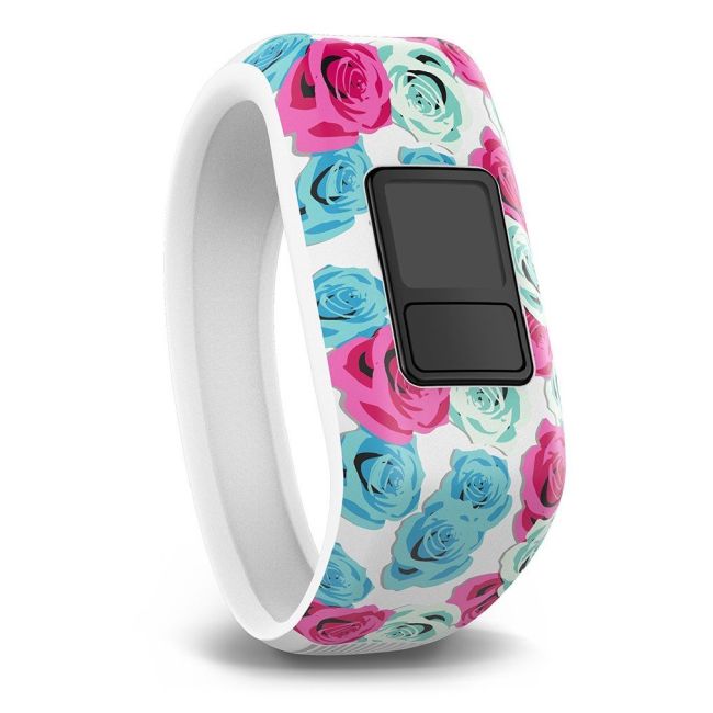 Garmin Vivofit Jr. curea schimb alba cu floricele