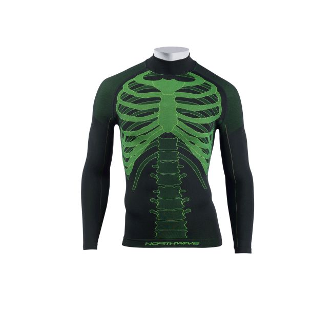 Northwave bluza corp cu maneci lungi Body Fit Evo - negru verde