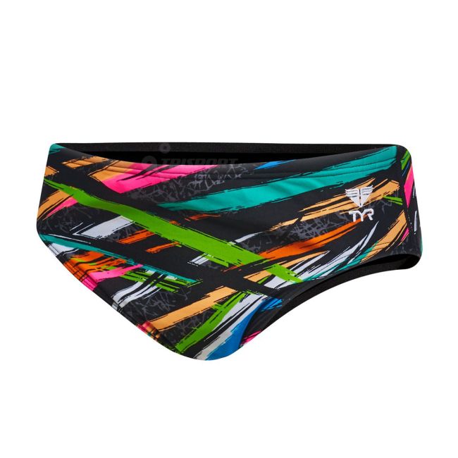 TYR Slip Ravana Allover Racer negru-multicolor
