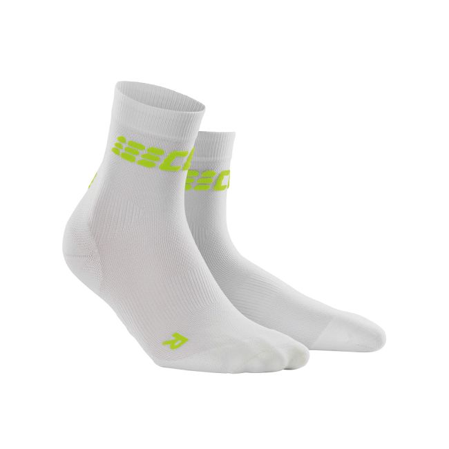 CEP Sosete scurte Ultralight alb-verde