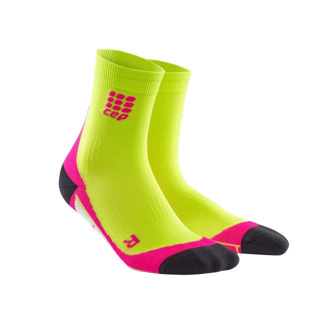 CEP Sosete scurte W lime-roz