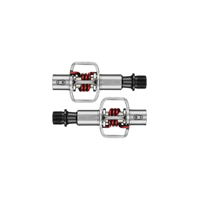 CrankBrothers Pedale Egg Beater 1 Argintiu-rosu