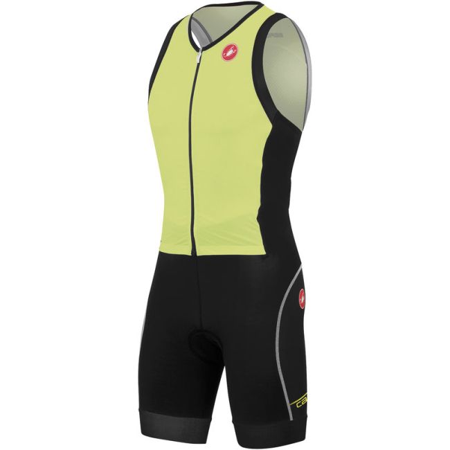 Free Sanremo Suit Sleeveless Black Yellow Castelli