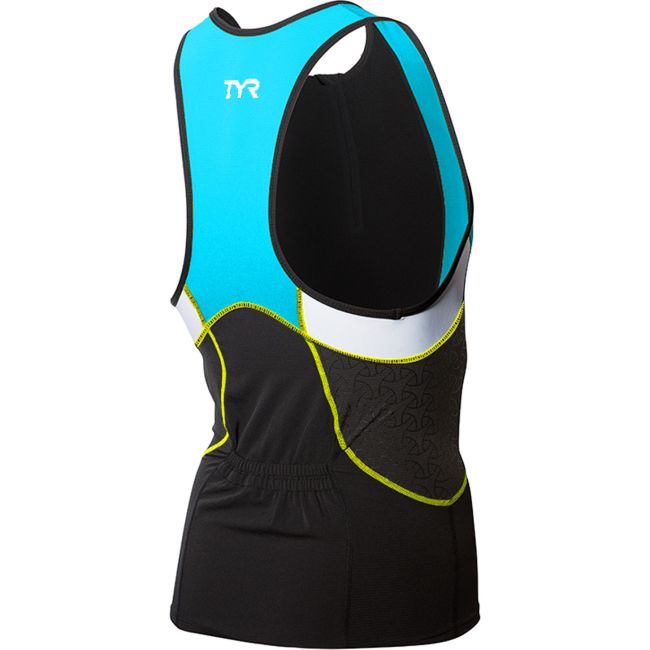 TYR Competitor top triatlon barbati negru-albastru-galben