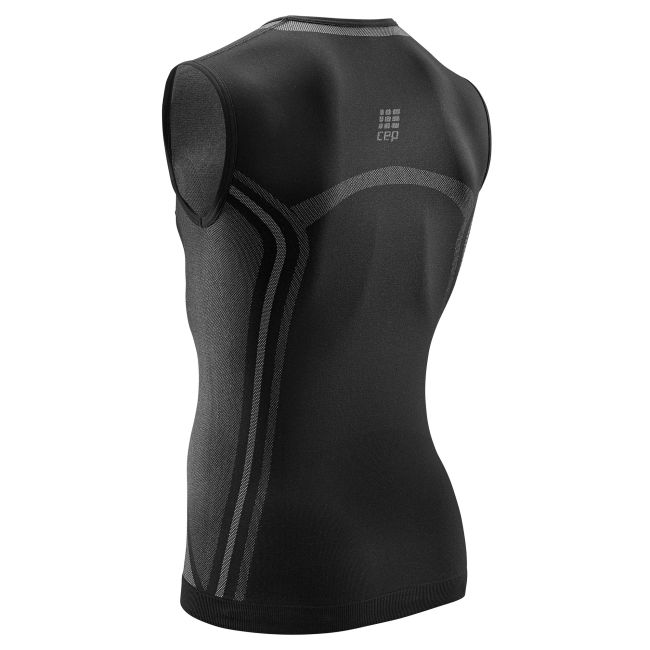 CEP Tricou de compresie ultralight fara maneci negru