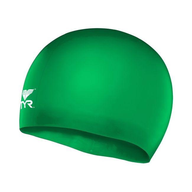Casca inot silicon copii verde TYR