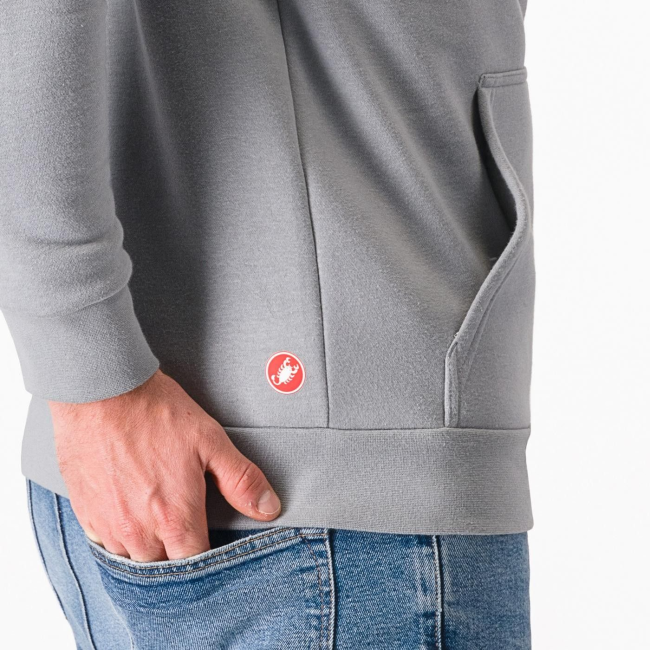 Castelli - hanorac - Classico Hoodie - gri