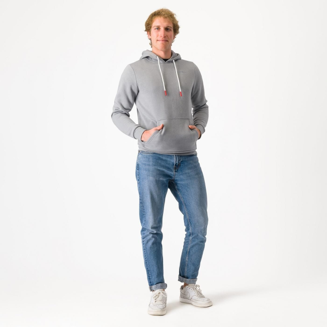 Castelli - hanorac - Classico Hoodie - gri