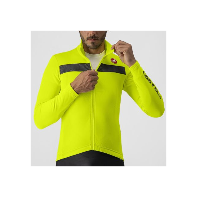 Castelli - tricou maneca lunga 14-20 gr C - Puro 3 FZ - galben fluo | reflex