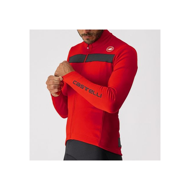 Castelli - tricou maneca lunga 14-20 gr C - Puro 3 FZ - rosu