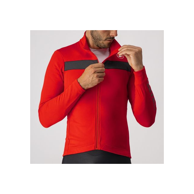 Castelli - tricou maneca lunga 14-20 gr C - Puro 3 FZ - rosu