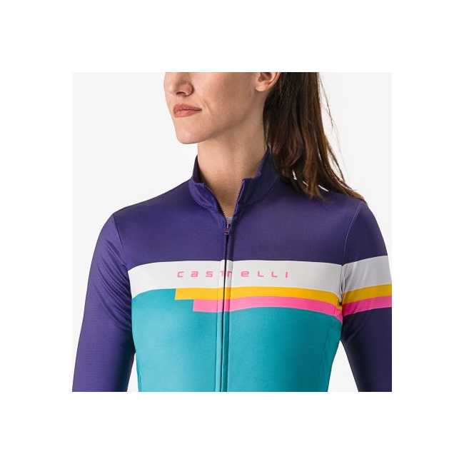 Castelli - tricou maneca lunga W 12-18 gr C - Tornare - mov | bleu