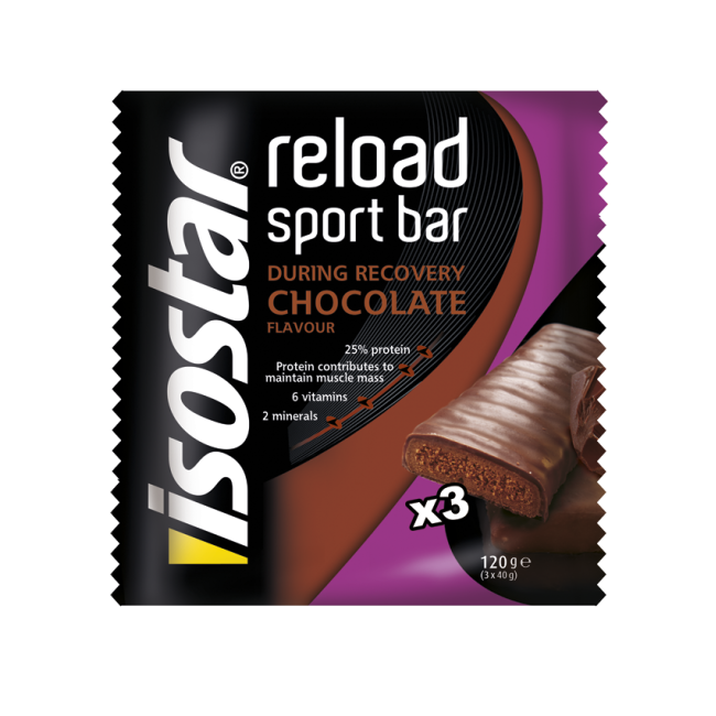 Reload Energy Bar Chocolate 3x40g Isostar