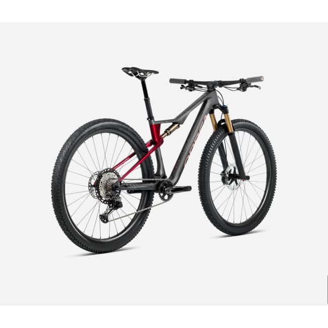 Bicicletă MTB XC full suspension Orbea OIZ M-PRO - Diamond Carbon View (Matt) | Cherry Red (Gloss)