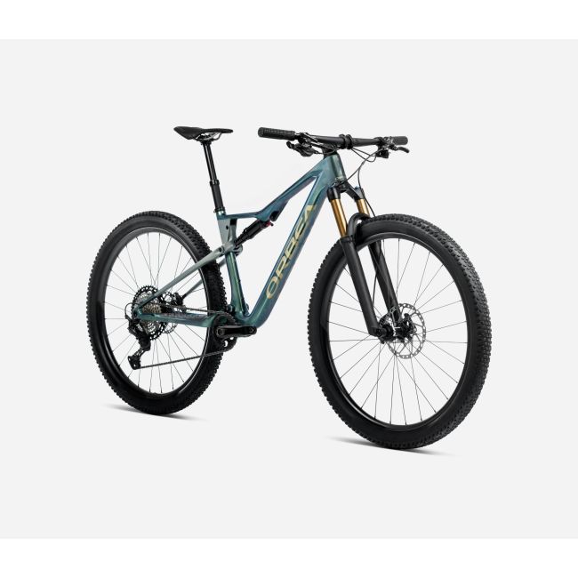 Bicicletă MTB XC full suspension Orbea OIZ M21 - Seaweed Carbon View (Gloss) | Spaceship Green (Matt)