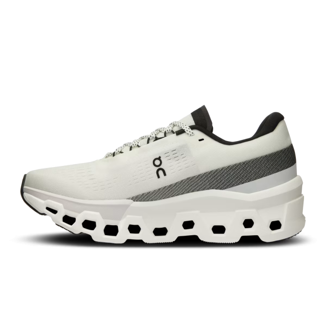 On Cloudmonster 2 - pantofi alergare pentru femei - Alb negru White | Frost