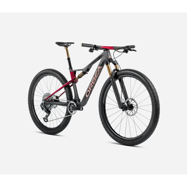 Bicicletă MTB XC full suspension Orbea OIZ M-LTD - Diamond Carbon View (Matt) | Cherry Red (Gloss)
