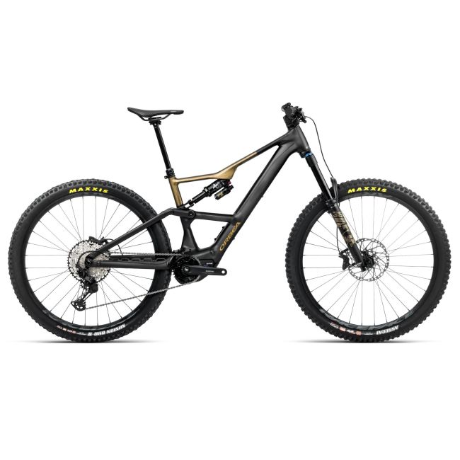 Bicicletă electrică eMTB Trail Orbea RISE LT H10 - Diamond Black | Splash Olive Green (Matt)