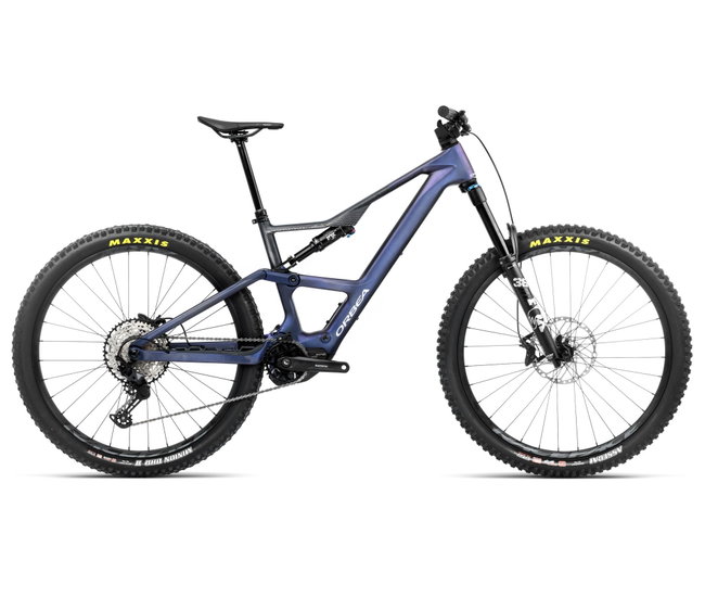 Bicicletă electrică eMTB Trail Orbea RISE LT M20 420W - Tanzanite Carbon View | Carbon Raw (Matt)