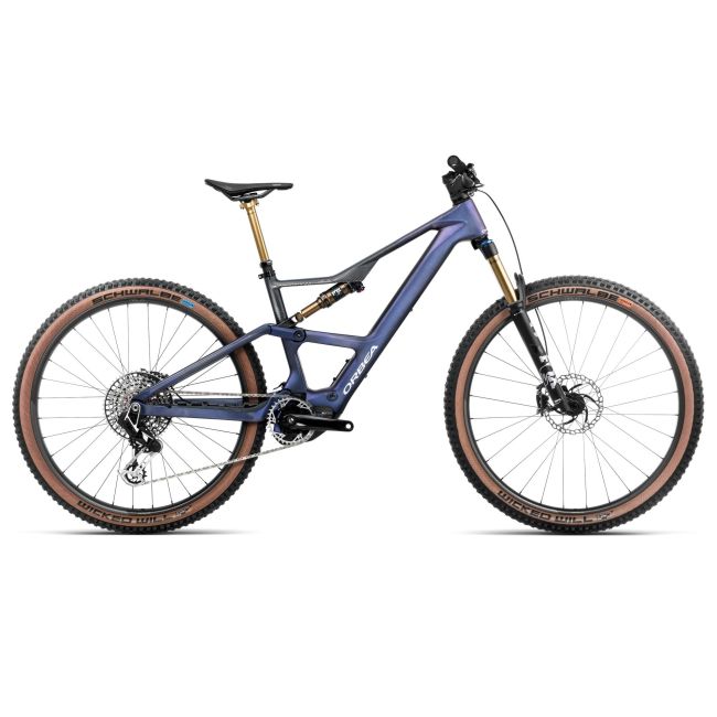 Bicicletă electrică eMTB Trail Orbea RISE SL M-LTD 420W - Tanzanite Carbon View | Carbon Raw (Matt)