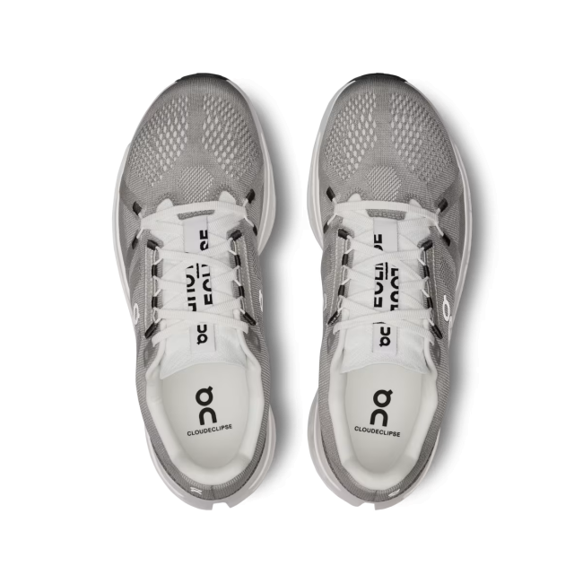 On - pantofi alergare - Cloudeclipse W - alb argintiu Alloy | White