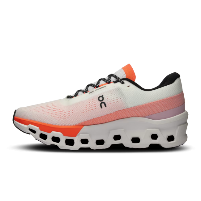 On Cloudmonster 2 - pantofi alergare pentru barbati - Alb portocaliu White | Flame