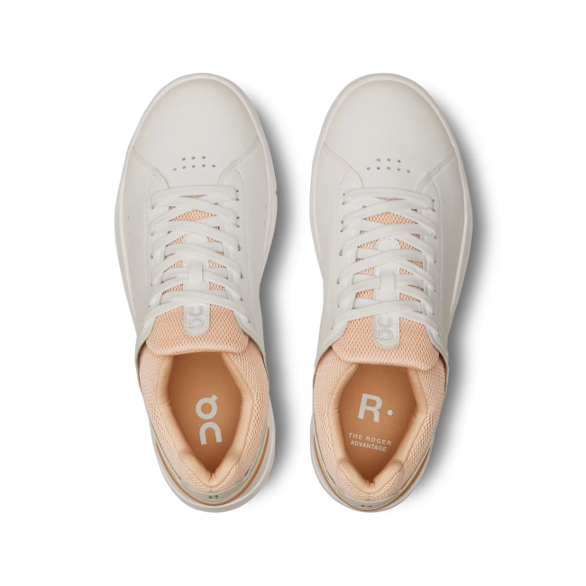On The ROGER Advantage - pantofi sport pentru femei - alb portocaliu White | Savannah