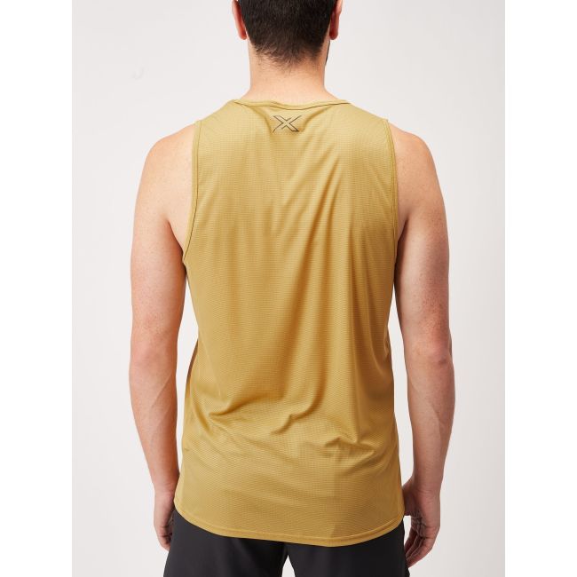 2XU - maiou - Aero Tank Deep - Aur Negru reflectorizant