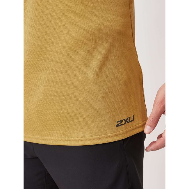 2XU - maiou - Aero Tank Deep - Aur Negru reflectorizant