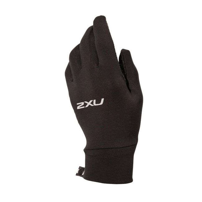 2XU - manusi alergare - RunGloves - Negru Argintiu